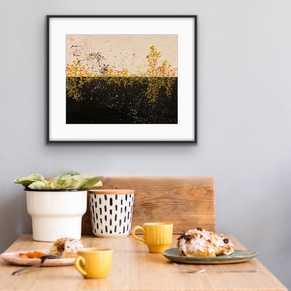 Original Abstract artwork signed by artist 16 x 20
